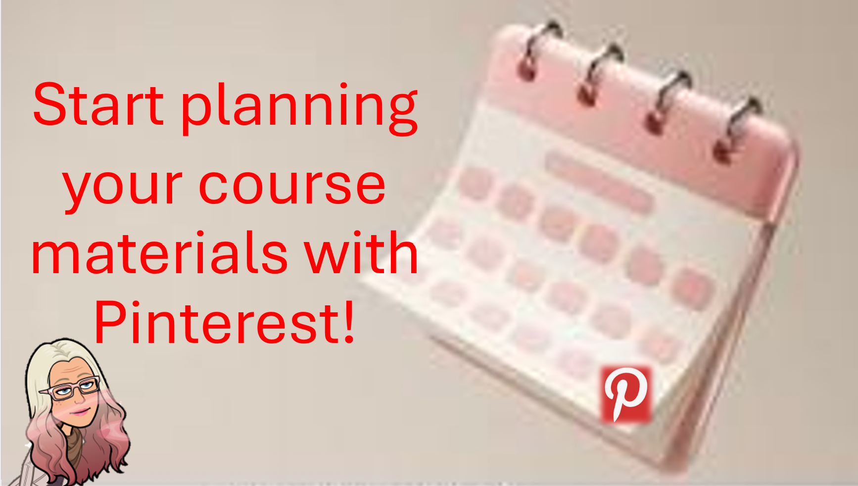 Pintrest course materials