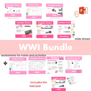 WWI slide show bundle (entire unti)